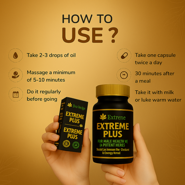 XtremePlus Capsule & Oil- Medicine For Improving Men's Health - Image 2