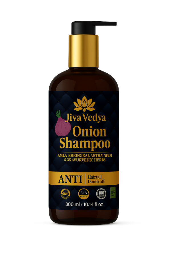 Onion shampoo for strong and thick hair