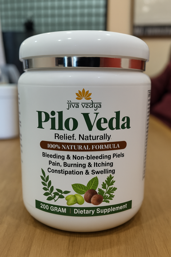 Jiva Vedya Pilo Veda – Ayurvedic Powder for Piles Relief (200g) - Image 2