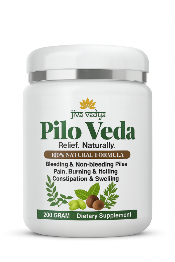 Jiva Vedya Pilo Veda – Ayurvedic Powder for Piles Relief (200g)